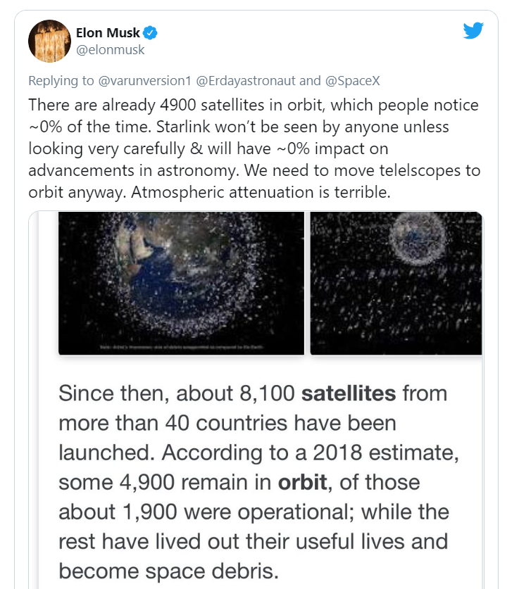 starlink  astronomer, Cees Bassa, attempted to do the math and calculated just how many of these satellites might be visible in the sky at one time.